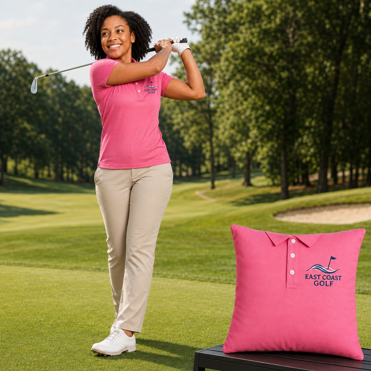 Women’s Golf Shirt Memory Pillow